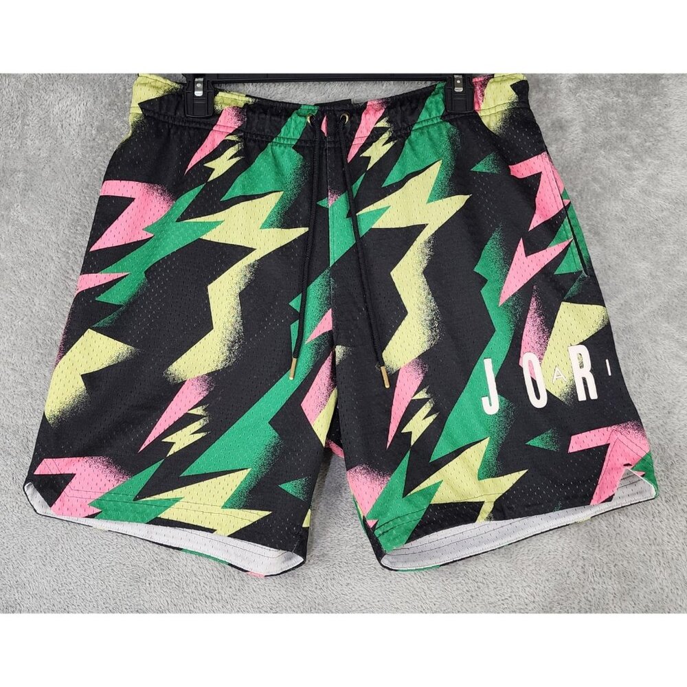 Nike Air Jordan Jumpman Shorts Mens Medium All Over Print Retro 90s Streetwear